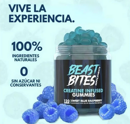 BEAST BITES™: Creatina en gomita para mejorar tu rendimiento [150 unidades]