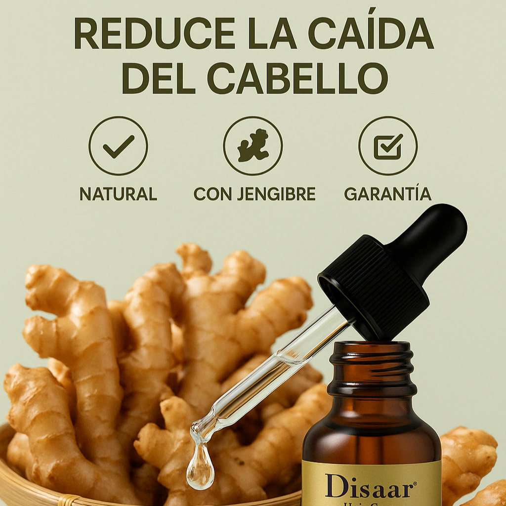 DISAAR®: PACK SHAMPOO + SERUM ANTICAIDA JENGIBRE [50% DESCUENTO]