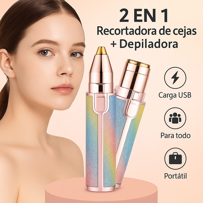 LumiSkin®: Depiladora Facial 2 en 1 [Recargable]